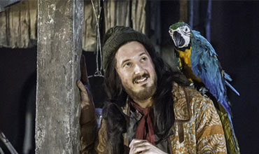 Arthur Darvill  as Long John Silver in “Treasure Island”.