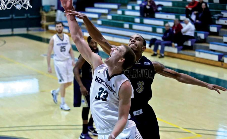 During the Mercyhurst’s game against Clarion on Saturday, Feb. 6, senior forward Andy Hoying scored 12 points. The men are 15-7 overall and 12-6 in the conference. 