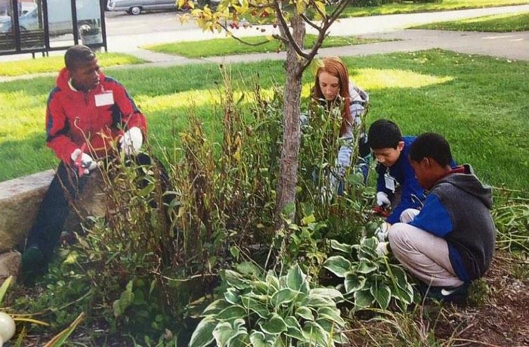 As an early education major, Sarah Gaczewski teaches inner-city elementary school kids to take care of the environment. 