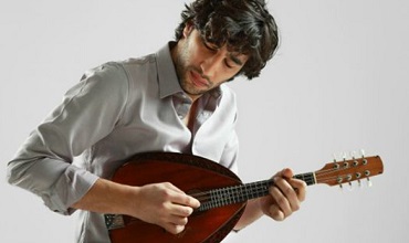 The mandolinist Avi Avital who will perform at Mercyhurst University.