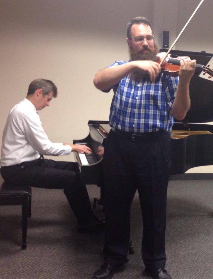 Nathan Hess, D.M.A., and Jonathan Moser, M.M., are two of the performers for the Faculty Collage concert. 