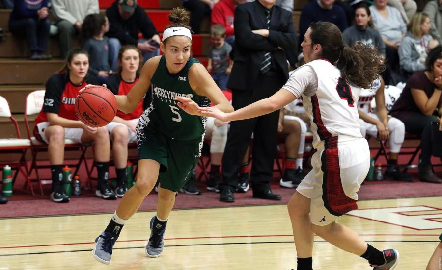 Sophomore Maria Lapertosa jumped off the bench to score 12 points against Edinboro University.