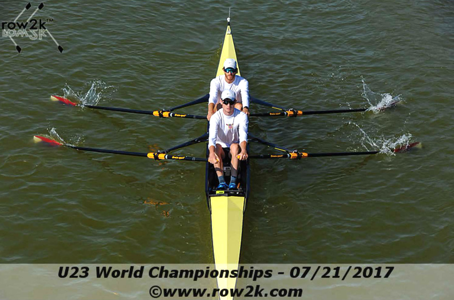 Rowing captains Galen Bernick and Danny Madden race in the Under 23 Rowing Championship in July.