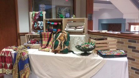 Items were available to purchase at the art gallery reception. 