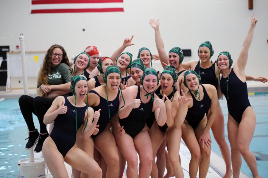 The+women%E2%80%99s+water+polo+team+poses+for+a+photo+after+their+finish+at+the+WWPA+Championships.