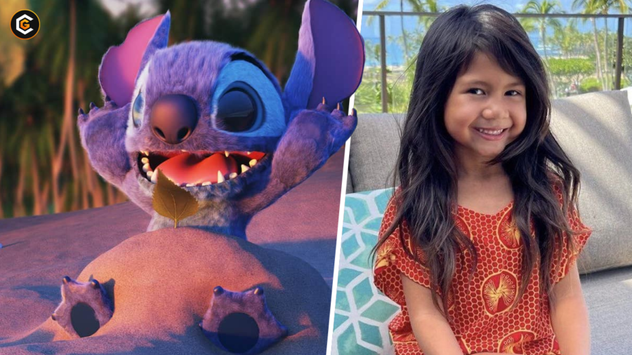 left: An artist rendition of what Stich could look like in a live-action format. Right: Maia Kealoha will be 
playing Lilo in the latest Disney remake