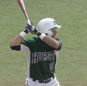 Spencer Hunt photo: Senior Ethan Santora is the new homerun champion for Mercyhurst University. He is the all-time leader in homeruns with 31. 