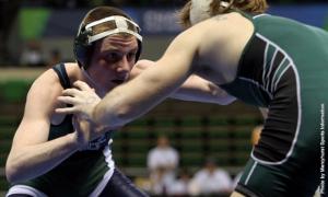 Freshman William Bohince placed seventh in the NCAA Division II Championships on Saturday, Mar. 9.: Mercyhurst Sports Information photo