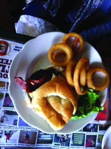 Liz Zurasky photo: The Keystone Burger is offered at Calamari's.