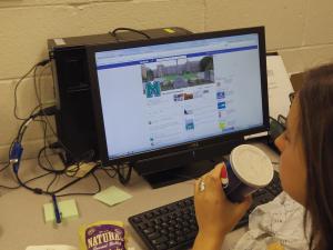 Staff photo: Students create positive buzz on Mercyhurst Compliments page.