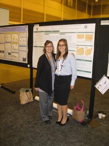 Contributed photo: Melchitzky and McCoy at neuroscience conference.