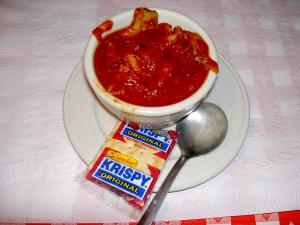 If you are ready to try something new, try Pio's tripe soup.