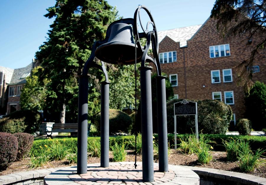 The Victory Bell located in Garvey Park was a senior gift from the class of 2004. It was given in memory of Sister Damien Mlechick who would ring her cowbell during sporting events. 