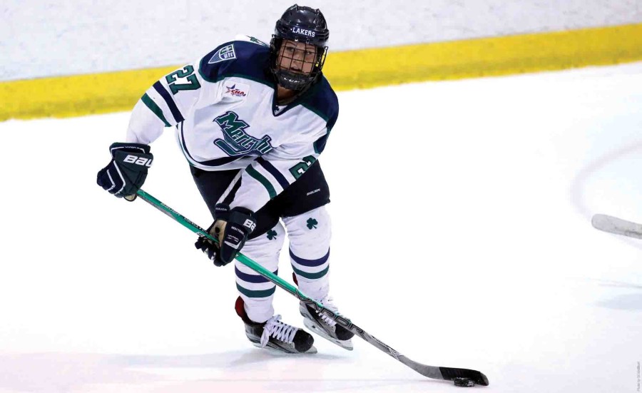 Sophomore forward Brooke Hartwick (above) recorded a goal in each of the Lakers’ games this weekend against RIT. 