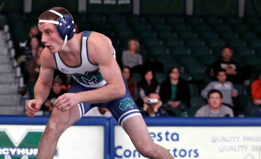 Redshirt+junior+Willie+Bohince+%28above%29+is+ranked+fourth+in+the+nation+in+the+125+pound+weight+class.+Mercyhurst+remains+ranked+seventh+nationally+and+have+four+wrestlers+ranked+individually.+