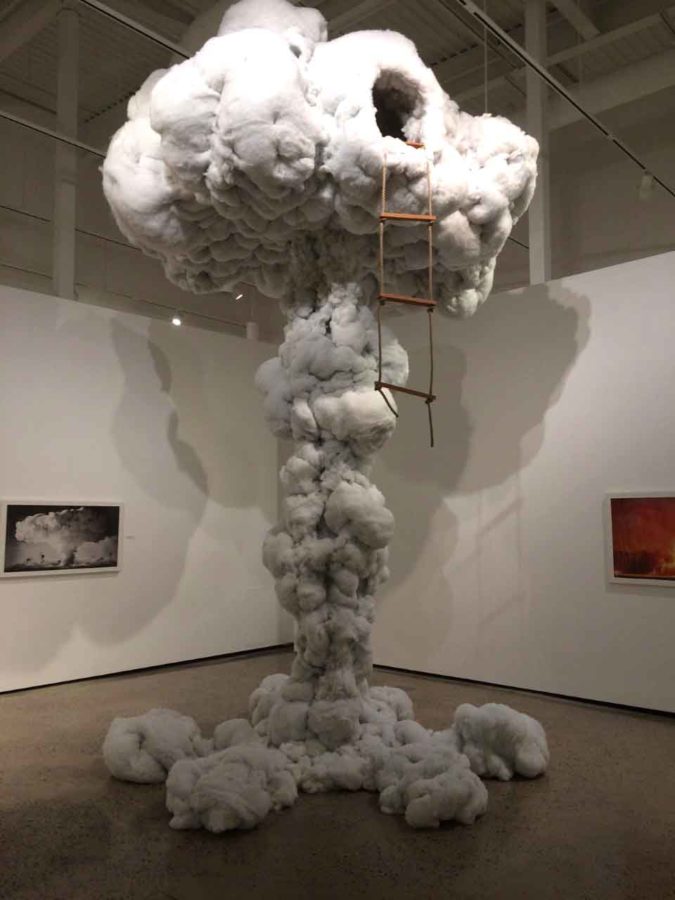 Dietrich Wegner’s mushroom cloud was a favorite piece of art at  the Erie Art Museum during Gallery Night on Sept. 23. The next Gallery Night will be Dec. 2.