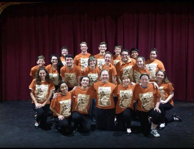 The cast of the musical “The Mystery of Edwin Drood.” 