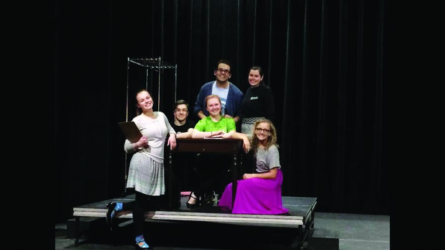 From left to right: Katie Kruszynski, Owen Hitt, Abby Larimore, Cole Lowe, Erin Fink and Charity Ludwig. 