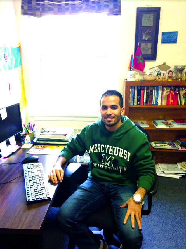 Hicham Jarkach, a Fulbright Scholar, shares his Moroccan culture with Mercyhurst.