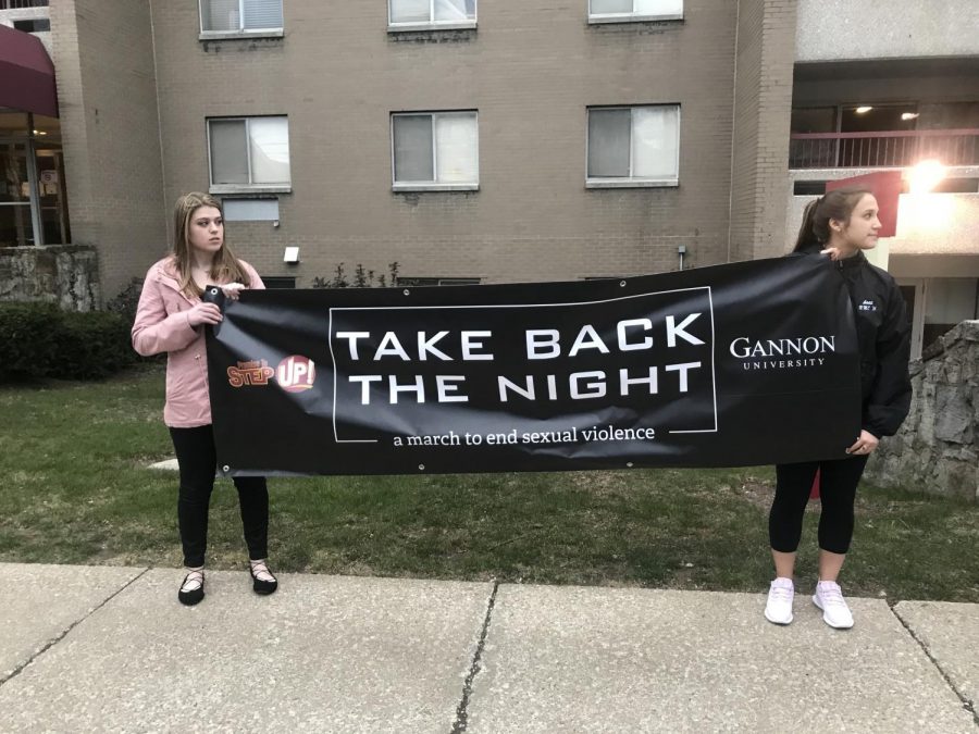 Students from Mercyhurst University and Gannon University participated in the annual Take Back the Night march to advocate for safe communities and respectful relationships through awareness events and initiatives. Mercyhurst will hold another event for Sexual Assault Awareness Month at 7:30 p.m. on April 24 in the Loft, Old Main 312.